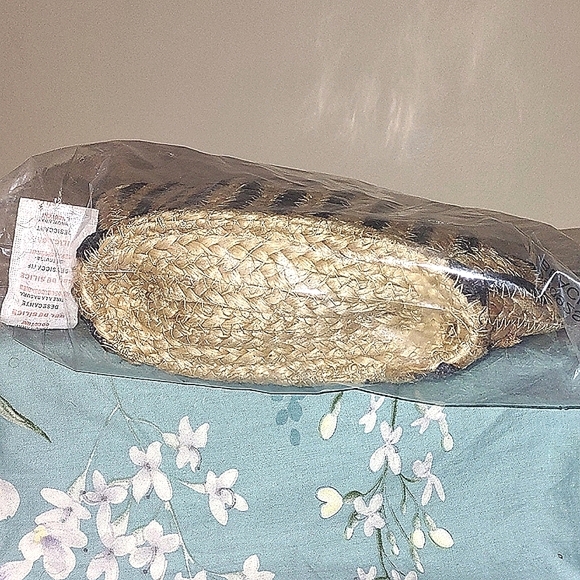 Magid Jute Tote Bag Petite/Medium (Blk/Wheat) NWT - Picture 6 of 13